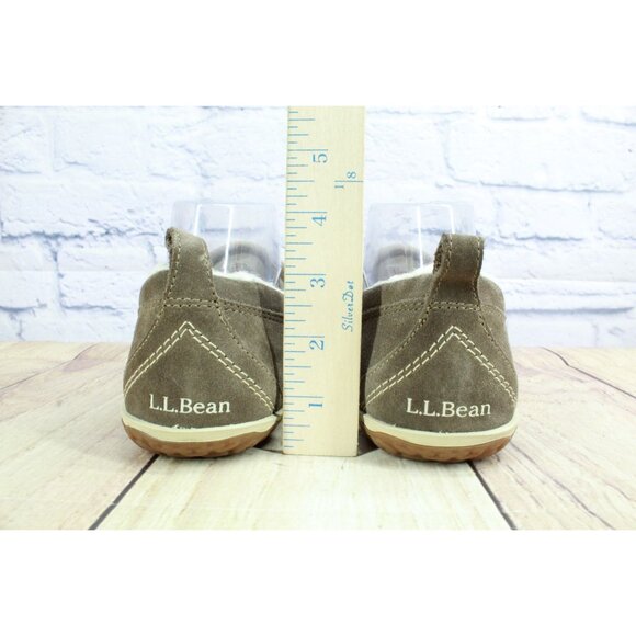 LL Bean Mountain Slippers Moccasin Dark Cement Size 8 M - Picture 6 of 9
